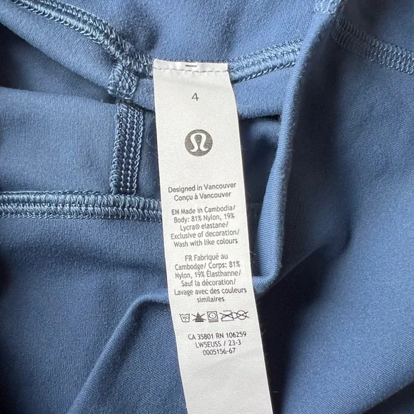 Lululemon Align Flare Leggings Size 4 Blue - Picture 5 of 5